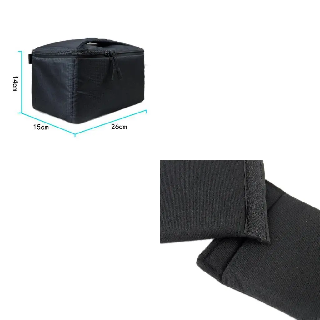 193A Waterproof Moisture-proof Nylon Zipper Insert DSLR Camera Lens Bag Inner Divide