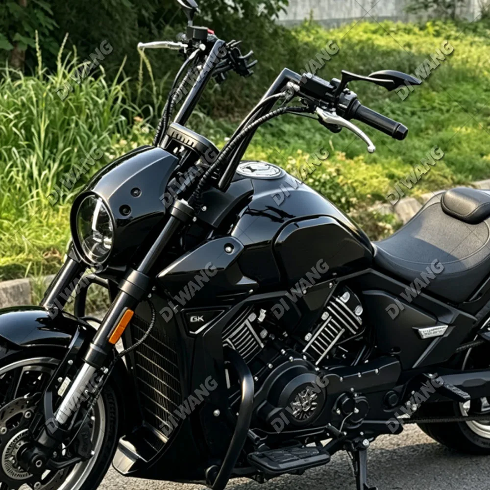 FOR MBP C1002V GAOKIN THOR GK1000 Motorcycle Modified Ape Hanger High‑Rise Handlebar Flat Drag Bar Heightened Steering Bar