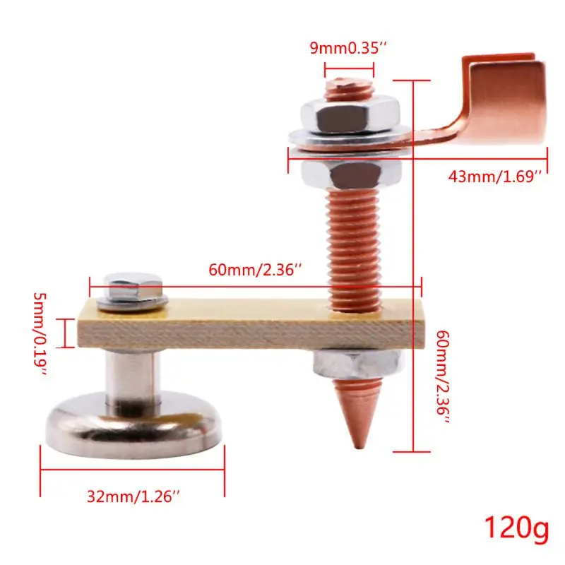 Konektor Spotter Magnetik Suku Cadang Reparasi Penyok Konektor Tanah Y5GB