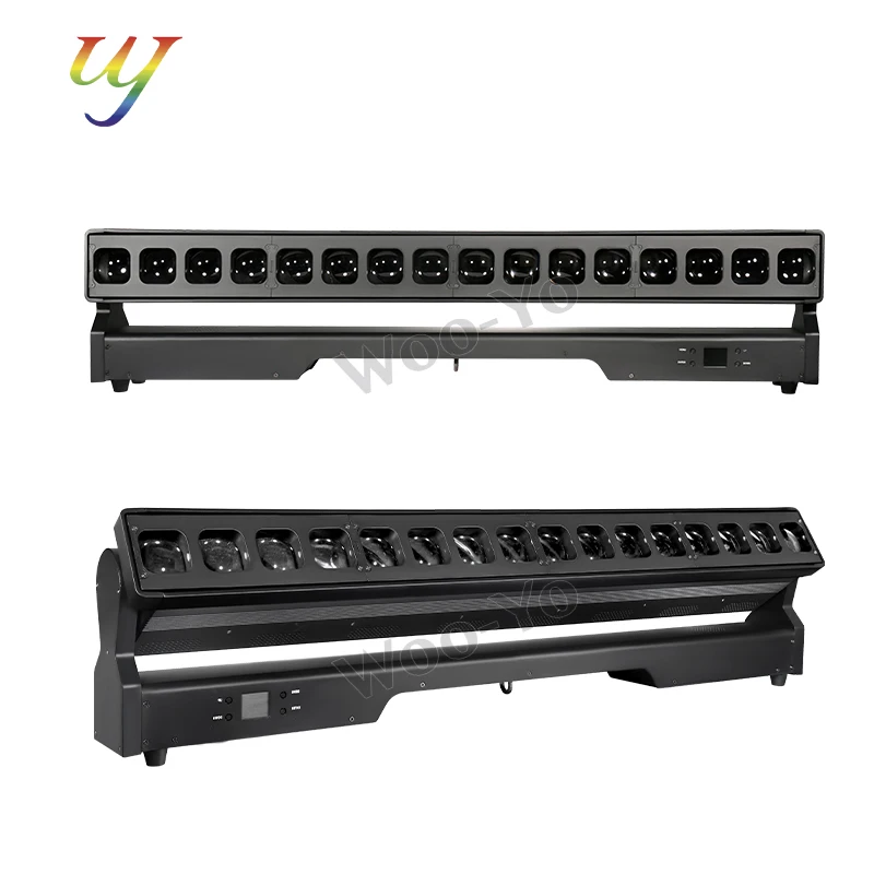 

2-6pcs/DMX 16x40w RGBW 4in1 LED zoom beam dye moving head light bar concert event party wedding stage light
