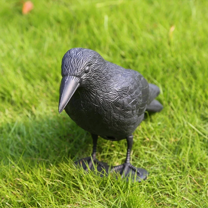 Decoration Simulation Black Crow Raven Bird Repellent Pest Control Pigeon Repellent Garden Decoration Outdoor