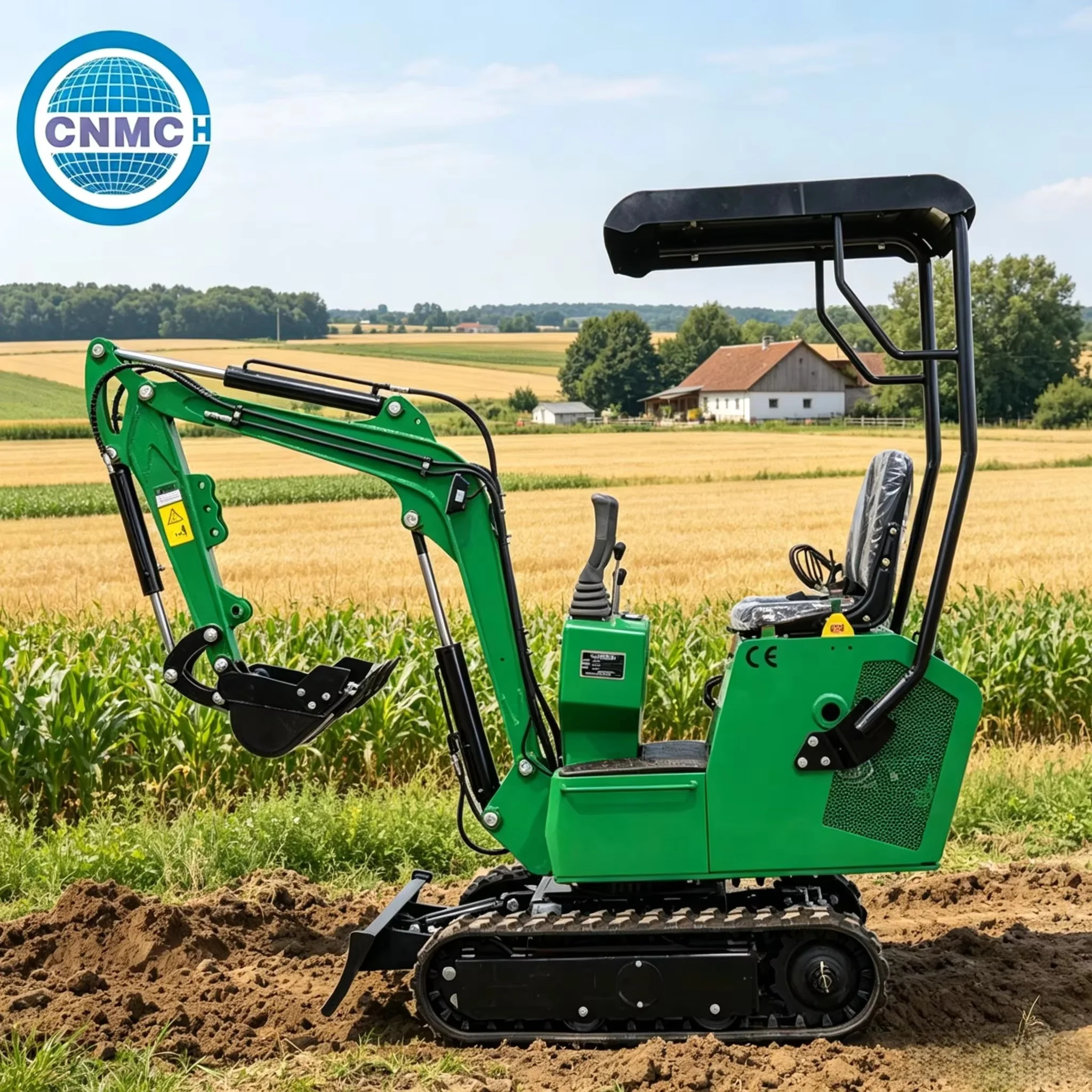 CNM-10DH Mini Excavator 1Ton Small Crawler Compact Excavator Customizable High Quality CE EPA Certification Farm Garden Use