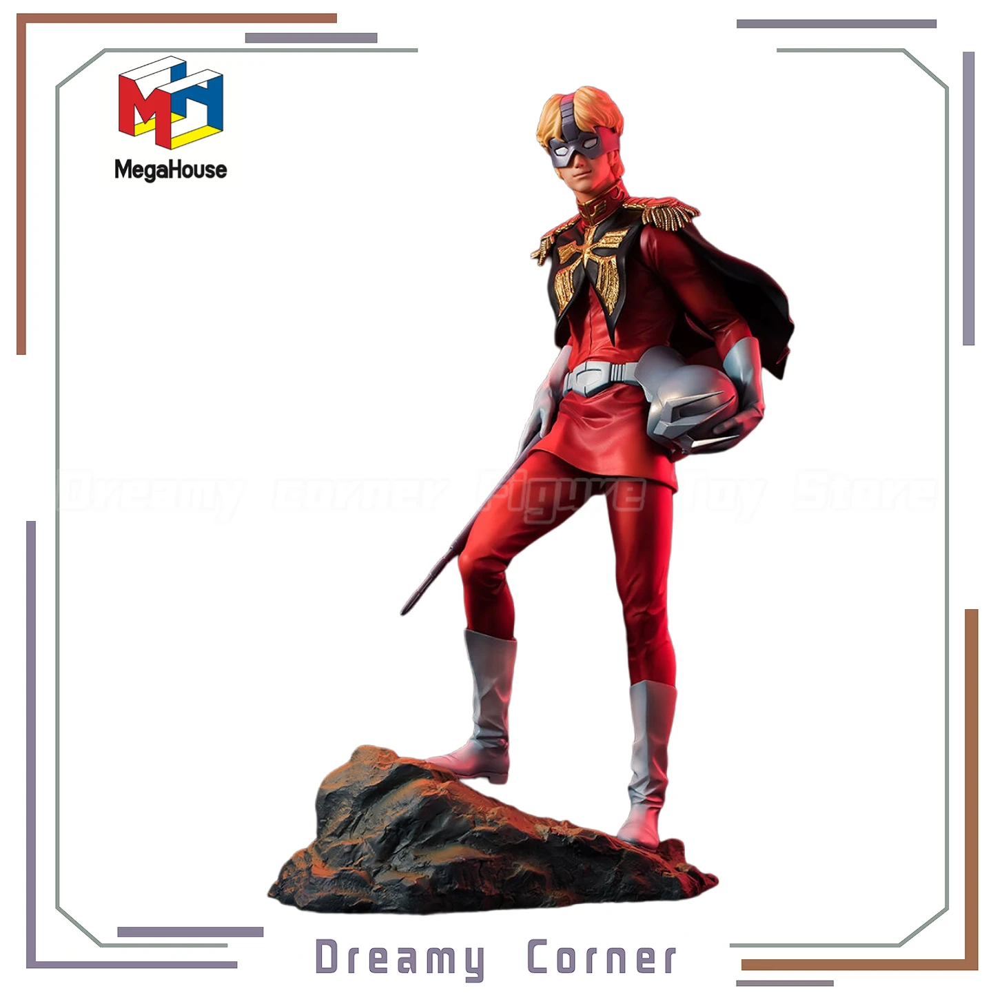 【متوفر】بدلة MegaHouse GGG MOBILE الأصلية Char Aznable بمقياس 1/8 ألعاب مجسمة نموذج دمى مجموعة الرسوم المتحركة الحلي