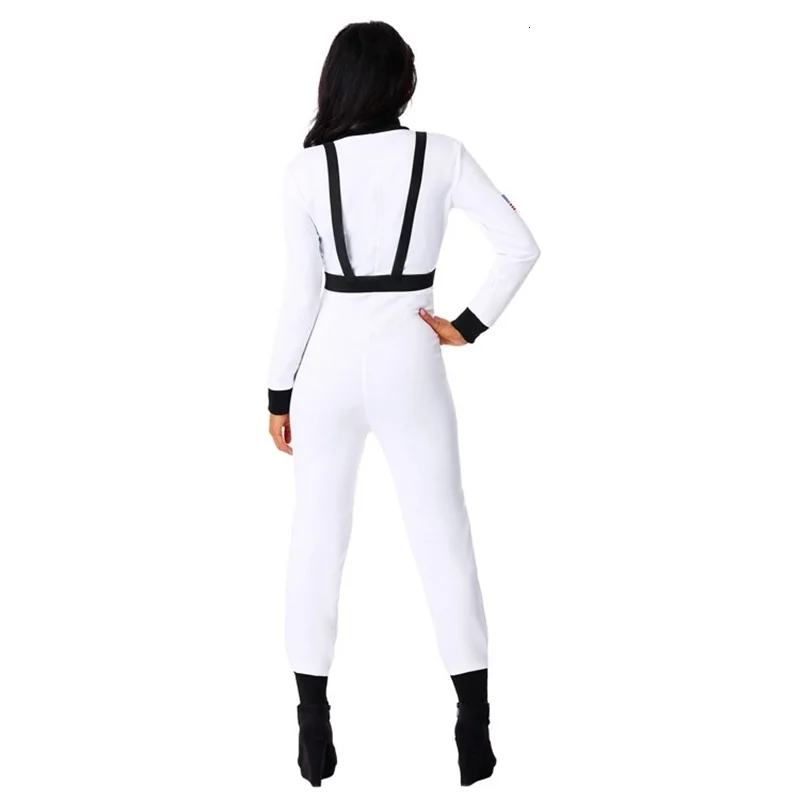 New astronaut cosplay suit without adult spacesuit helmet star party clothes performance Halloween props for women