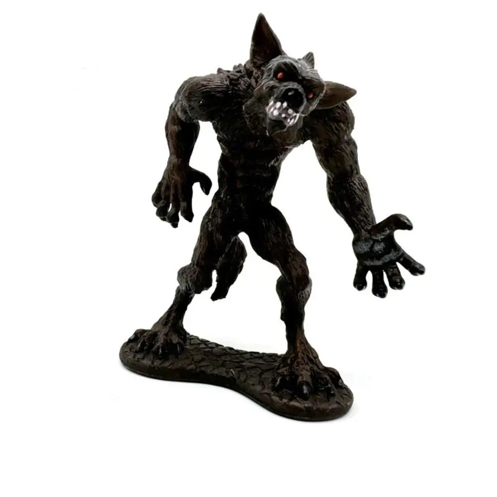 Tischdekoration Simulation Werwolf Tiermodell Orang-Utan PVC Eisdämonen Figuren Mythische Affen Savage Magma Golem Modell