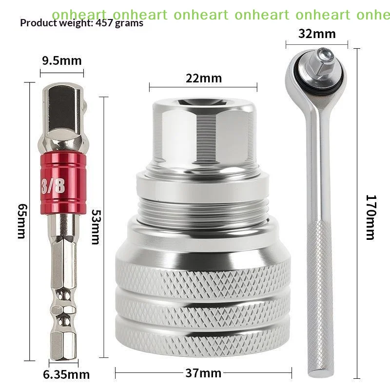 Adjustable Hexagonal Socket Ratchet Wrench Multifunctional Anti-Corrosion Hand Drill Wrench for DIY Workshop Auto Repair Tasks