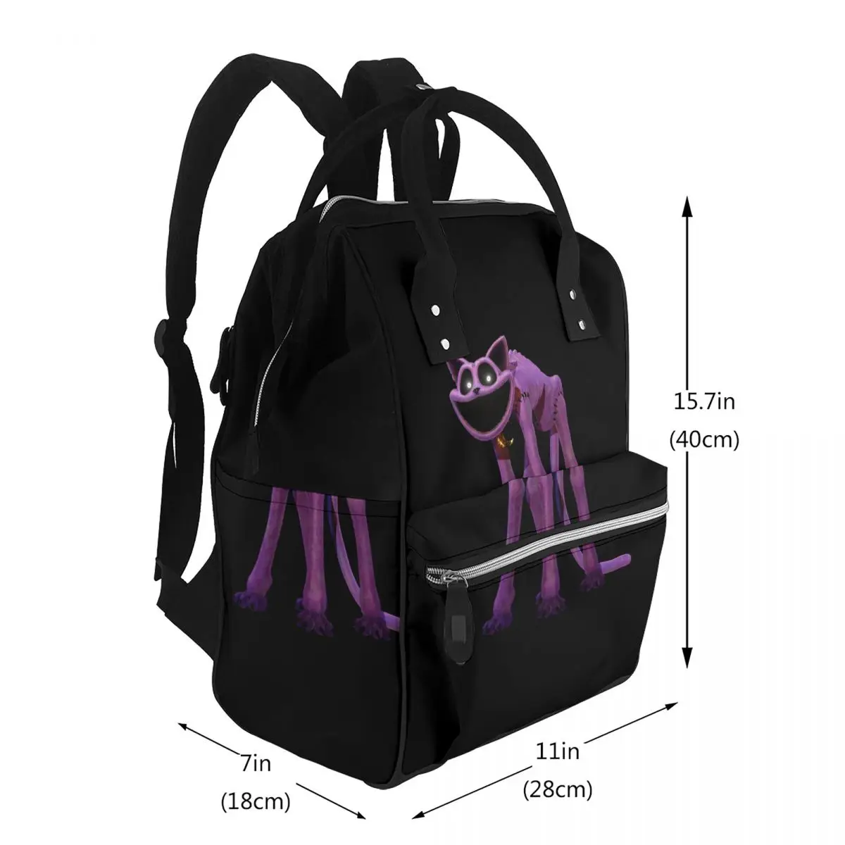 CATNAP Monster Student Backpack School Bag Hiking Travel Daypack for Men Women Bookbag Shoulder Bags