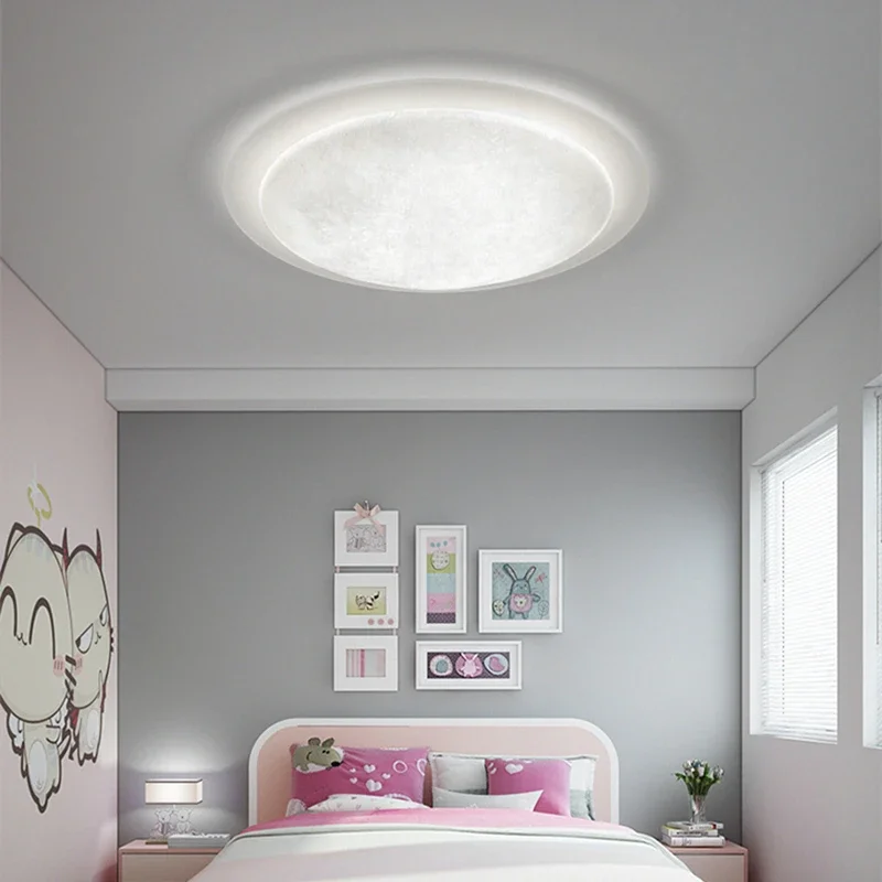 Moon Acrylic Ceiling Light Tricolor LED Living Room Corridor Bedroom Lighting