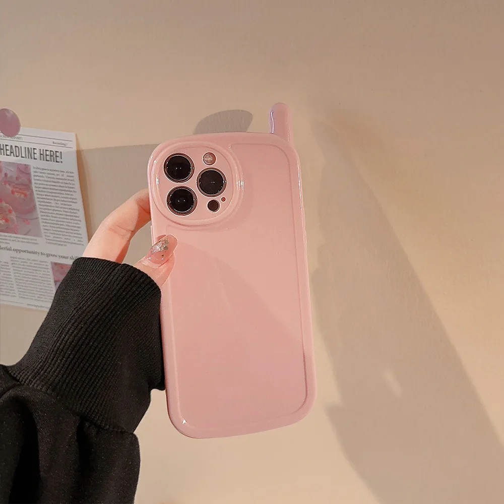 الفاخرة بلون هوائي تصميم لينة قضية الهاتف آيفون 16 15 14 13 12 11 برو ماكس XS X XR 7 8 زائد غطاء للحماية الكاميرا #2