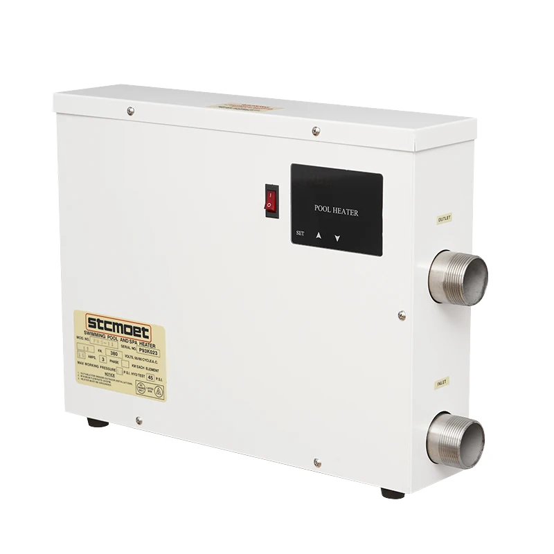 TLF STCMOET 11KW Sistema di riscaldamento della pompa dello scaldabagno per piscina termale fuori terra 220V 380V Riscaldatore elettrico per piscina
