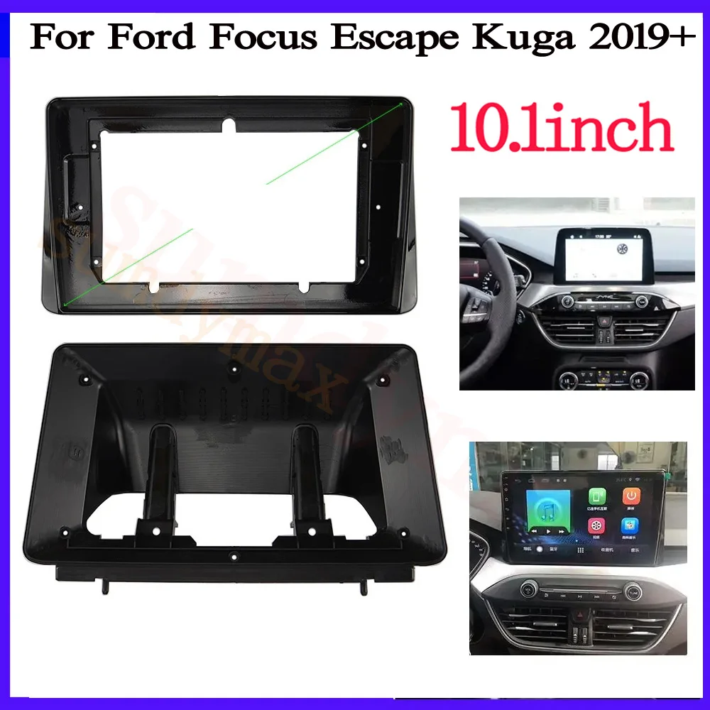 

10,1 дюймовая Автомобильная рамка, адаптер Fascia Для Ford Focus 2019 2020 2021 2022, автомобильное радио, DVD, GPS, Mp5, пластиковая панель Fascia