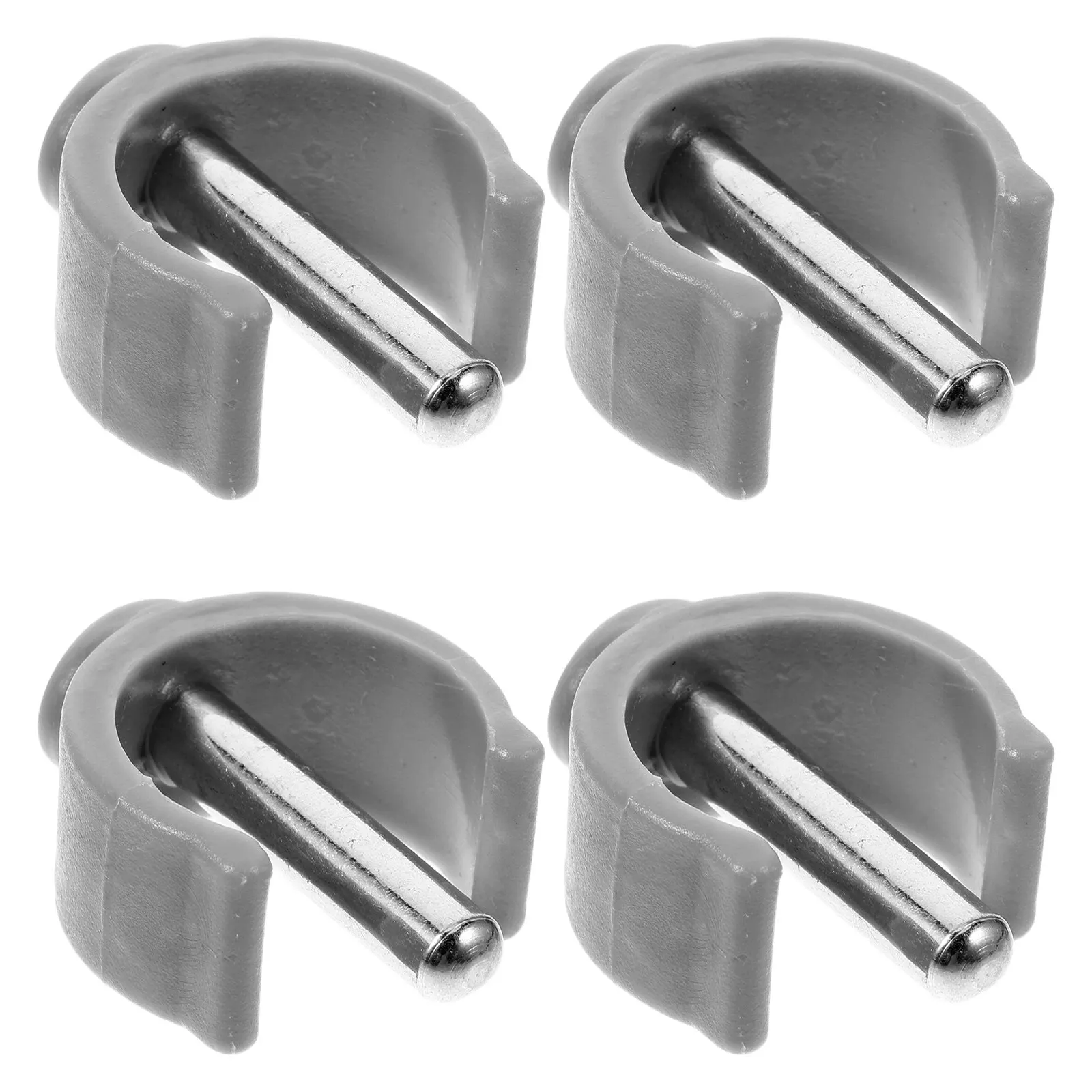 4Pcs Universal C-Clamp Buckle Clips for Walker Crutch Walking Stick Commode Chair Stable Secure Attachment Easy Install Removal