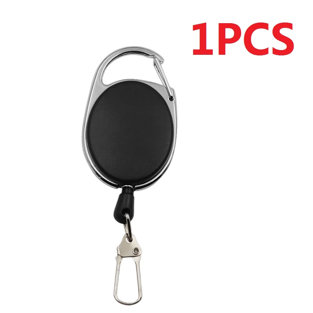1/3/5/10Pcs Fliegen Angeln Schlüssel Ring Retractor-Tool Versenkbare Schlüsselbund Reel Abzeichen Halter Angelgerät