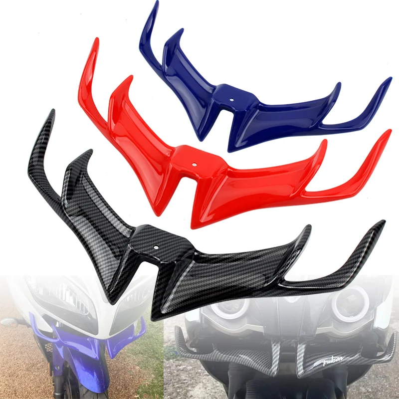 ABS Front Fairing Winglets Aerodynamic ProtectionsGuard Cover Motorcycle Decors