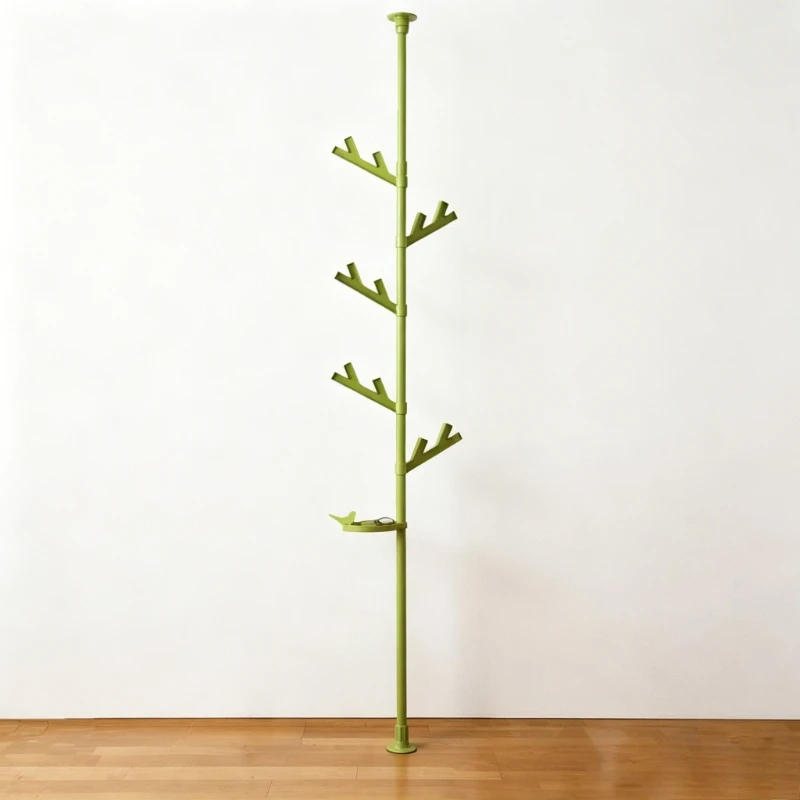 Modern Minimalist Style Coat Rack Bedroom Standing Coat Frame Tree Shape Clothes Hanger Top Fixed Mount Living Room Furniture
