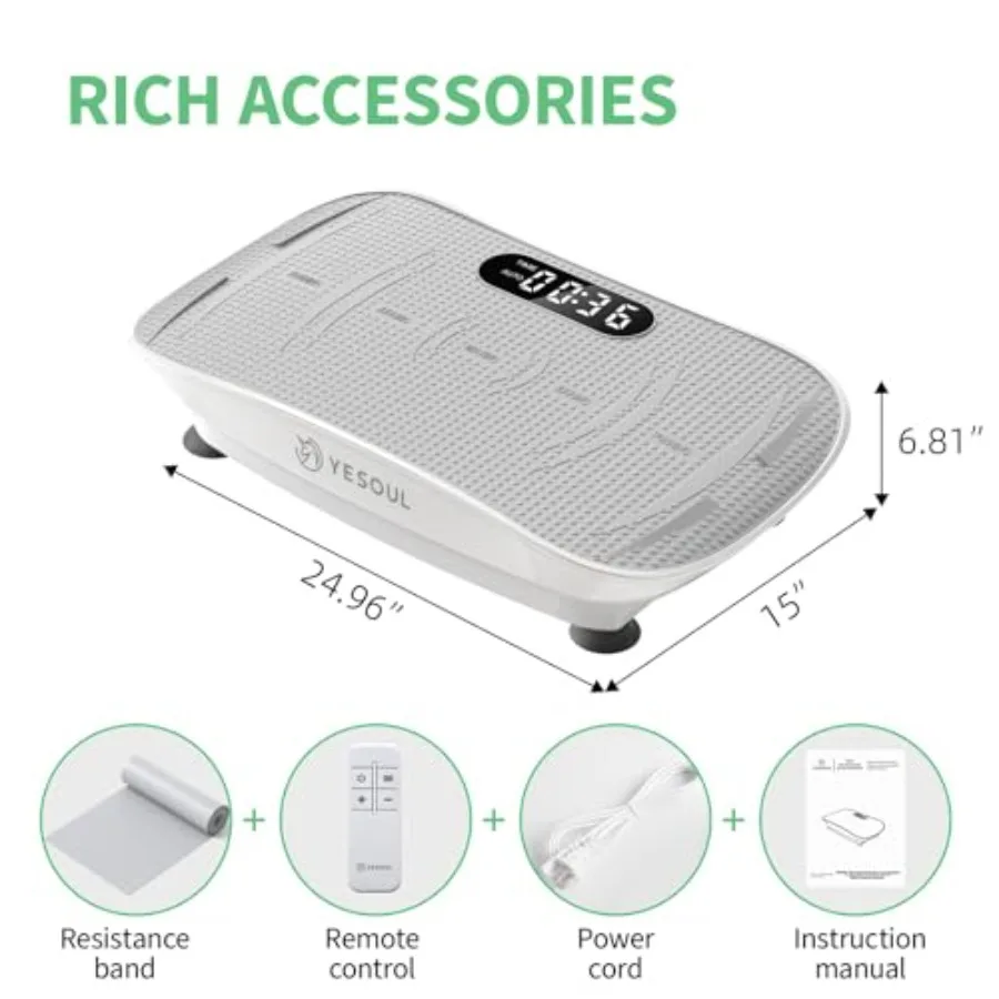 آلة تمرين لوحة الاهتزاز للتصريف اللمفاوي وفقدان الوزن: معدات تدريب الجسم بالكامل مع جهاز تحكم عن بعد يعمل بالبلوتوث