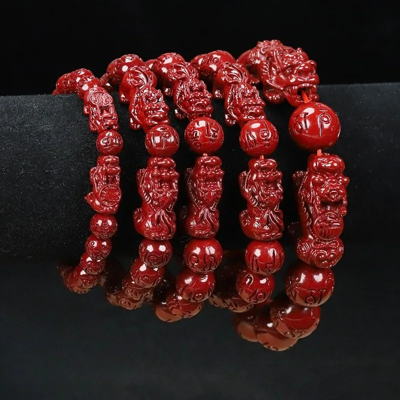 

Cinnabar Pixiu Bracelet, Fashionable and Exquisite Ethnic Style Jewelry