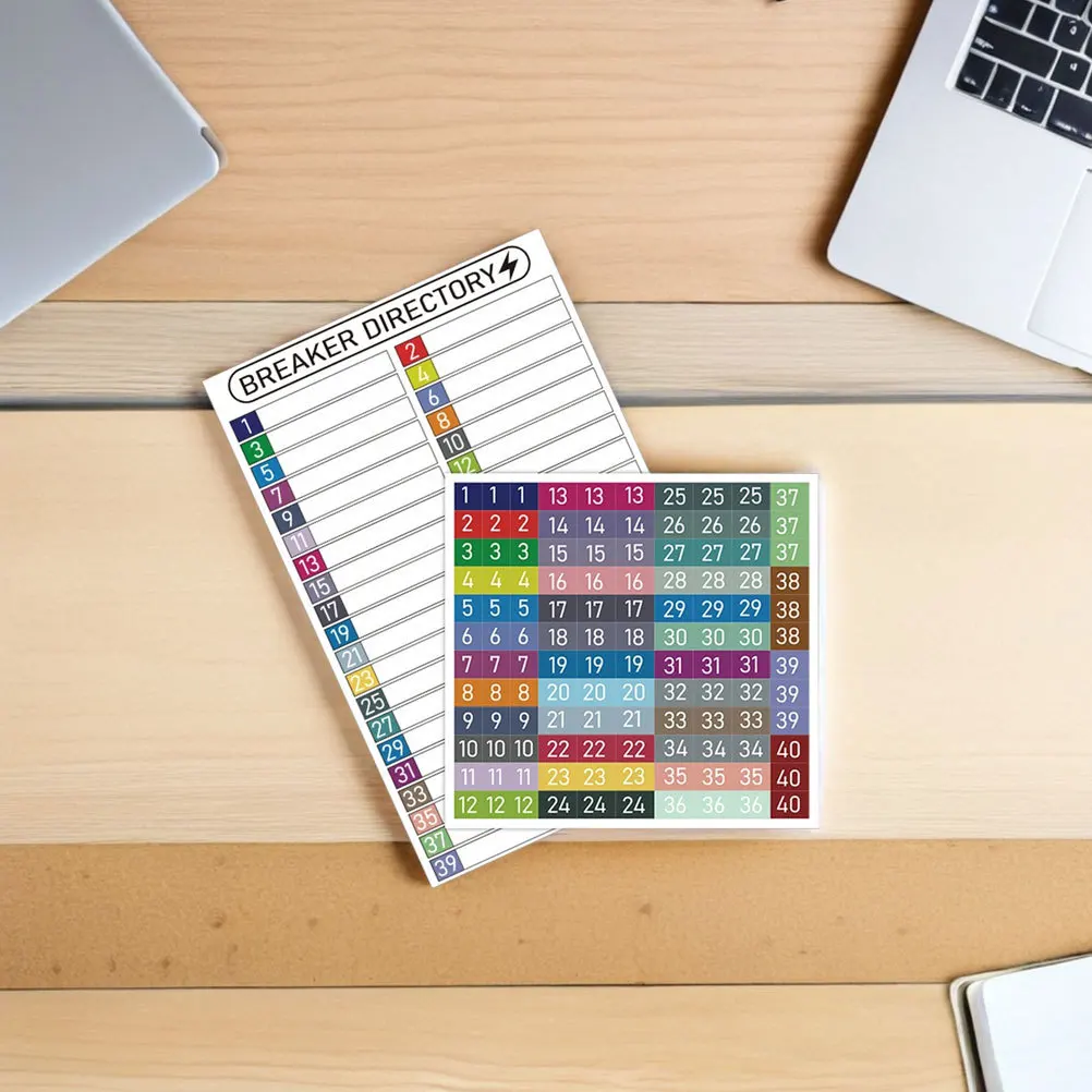 

Waterproof Electrical Box Labels Self-Adhesive Circuit Breaker Tags Outdoor Panel Identification Stickers Electricians