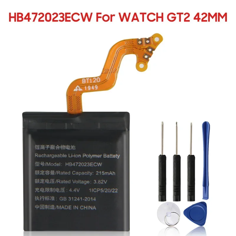 New Replacement Battery HB532729ECW HB472023ECW For Huawei Watch GT2 GT 2 46mm 42mm Rechargeable Batteries Long Lifespan