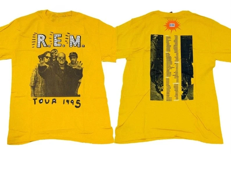 

Футболка REM Band Tour 1995 года Monster Tour Aneurysm '95 Tour Shirt Высококачественная роскошь для мужчин и женщин, топ Y2k