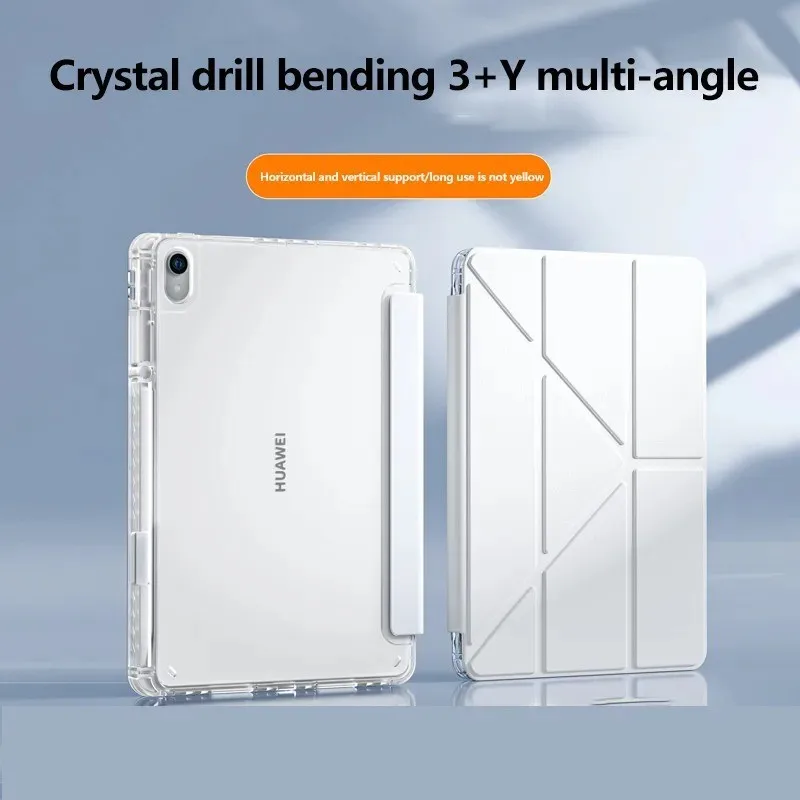 Foldable Acrylic Transparent Case for Honor Pad V9 2025 11.5 inch Cover with Pencil Holder