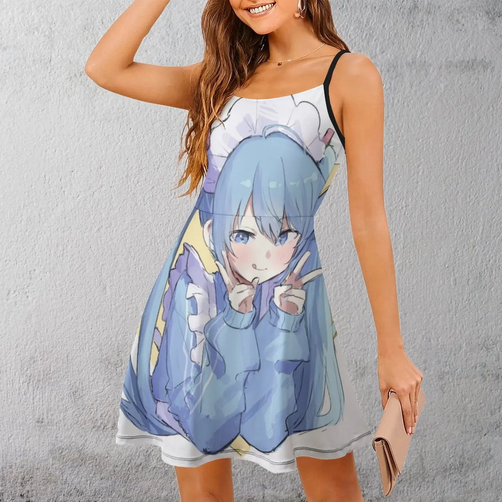 

ミク Leek Girl Princess (176) Женское платье на бретельках Юмор Графические платья Винтажное экзотическое женское платье Коктейли