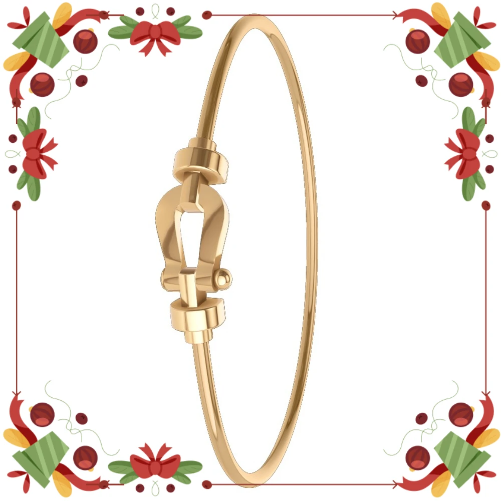 

LISV New 925 Silver SmoothSurface M-L SingleDoubleRow Zircon Hard Bracelet Female Daily Wear Party Gifts Luxurious Couple Jewelr