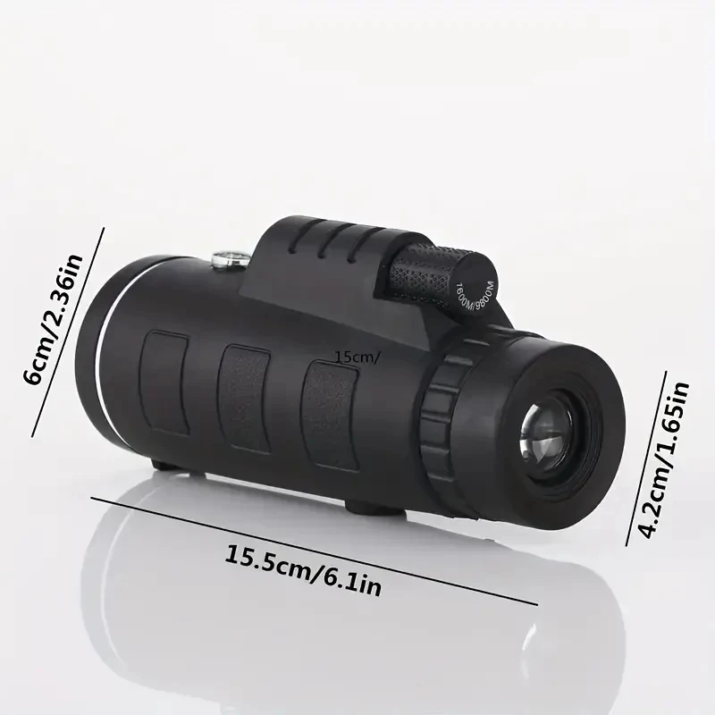 40X60 Powerful Monocular High Definition Zoom Night Vision Telescope Binoculars with SmartPhone Holder For Hunting Camping Tool