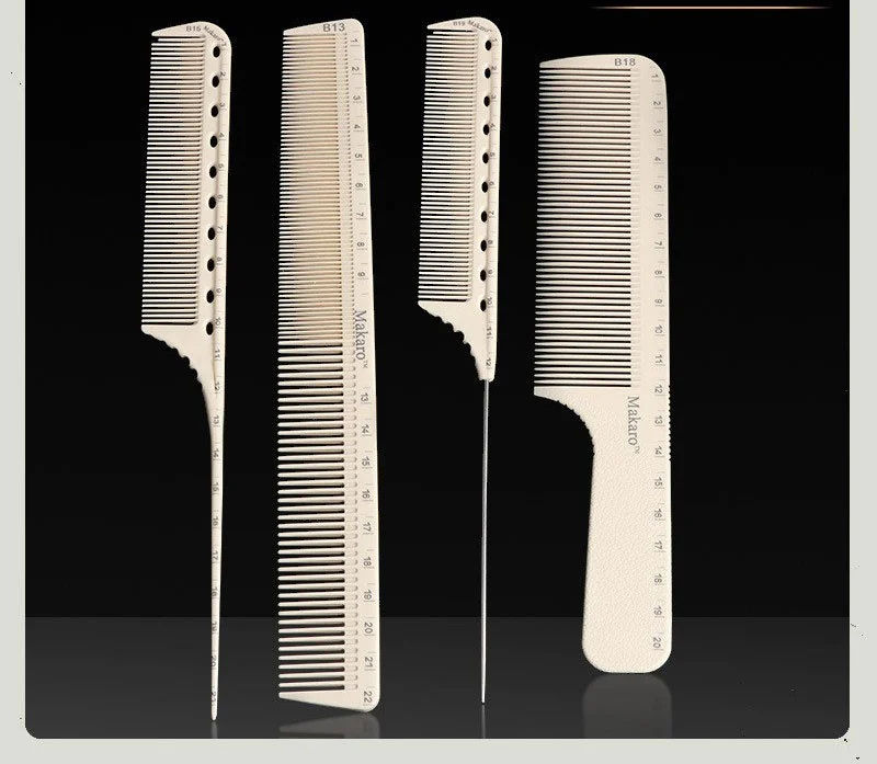 

High Quality Stainless Steel Silver Metal Barber Comb Hairdressing Salon Hair Cutting Comb For Men And Women