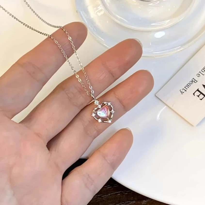 Романтическое-градиентное-ожерелье-с-подвеской-в-виде-сердца-для-женщин-модная-корейская-цепочка-на-ключицу-украшение-для-вечеринок-подарок