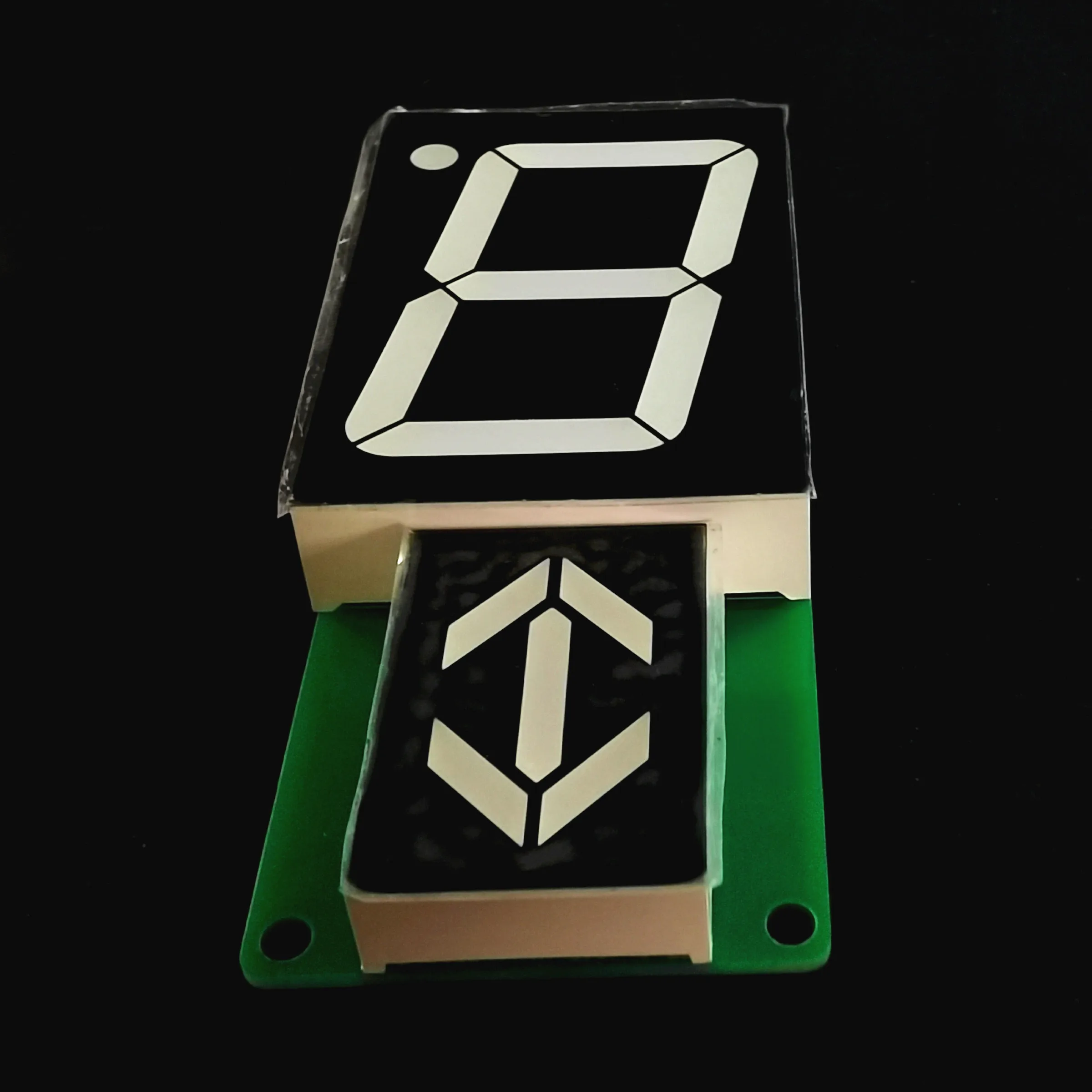 Módulo de LED de 7 segmentos com display digital de 1,8 polegadas, 1 Bits, 5 cores disponíveis, projetado para elevadores DZ23-01 produto semiacabado de 24V