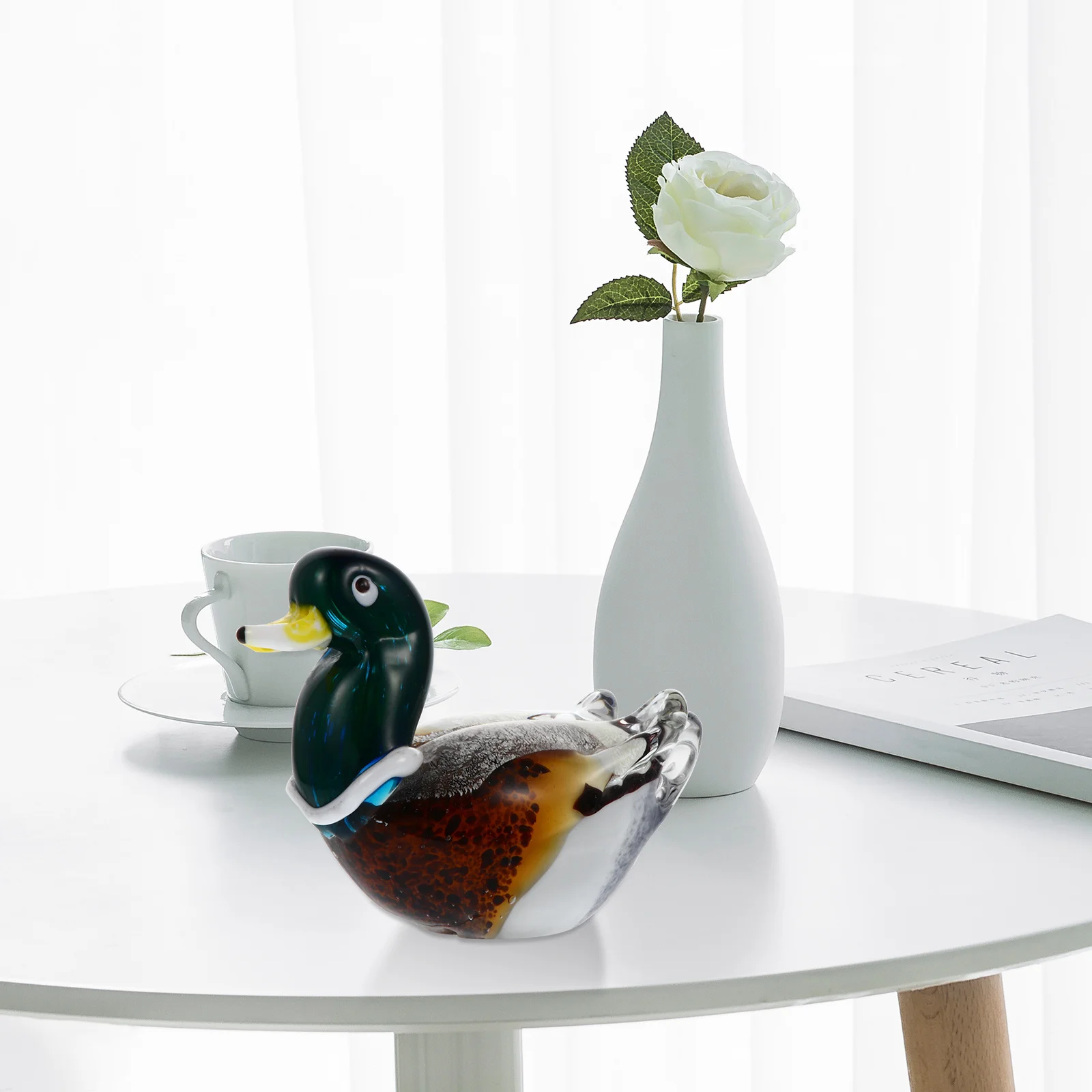 

Crystal Duck Decor Fine Craftsmanship Polished Brushed Production Techniques Living Room Bedroom Decoration Lovely Crafts