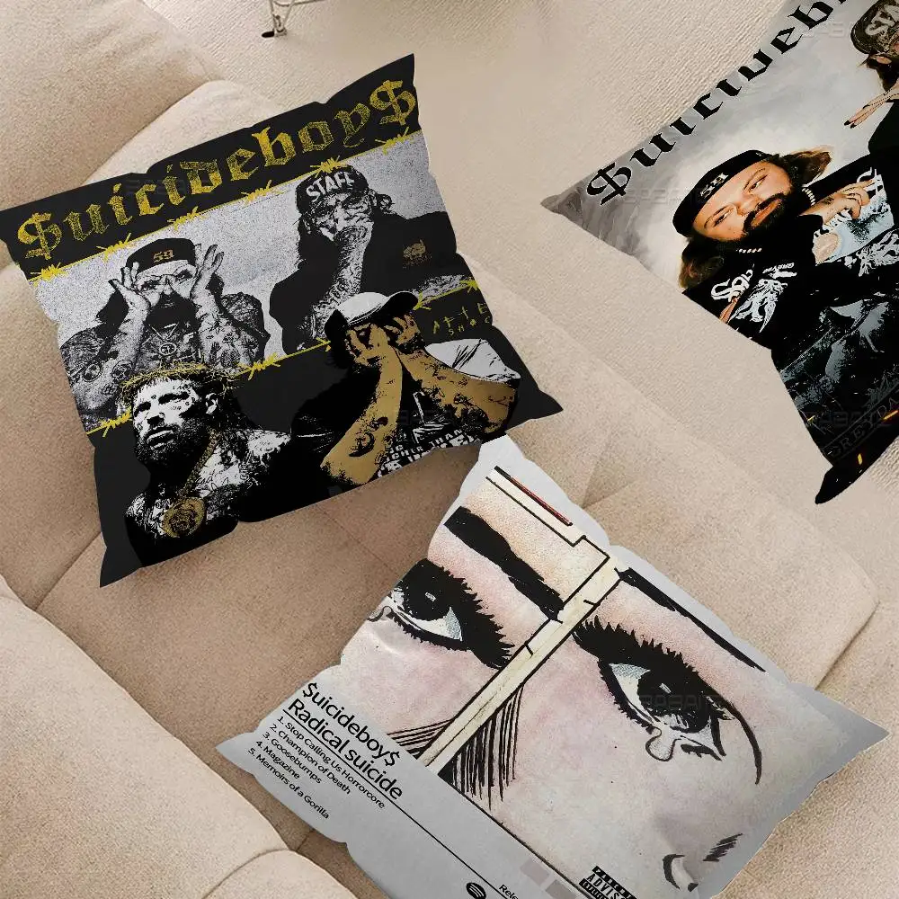 Singer S-Suicideboy Band Album   Personalized Pillow Cover Kids Bedroom Wild Party Decor Pillowcase kid Birthday shower Gift