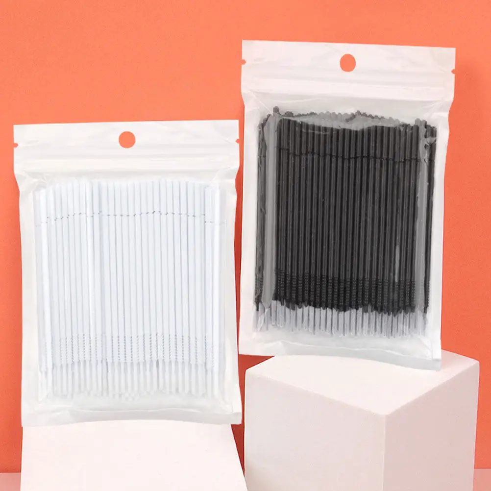 

400Pcs Eyelash Cleaning Sticks Lash Extension Supplies Eyelash Grafting Micro Brush Eyebrow Brush Beauty Tool Makeup Cleaning