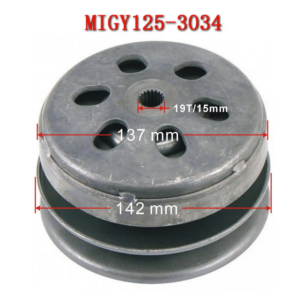 Motorcyle CVT Rear Clutch Pulley Assy GY125-3034 For GY6 125cc 150cc Chinese Scooter Moped 152QMI 157QMJ Engine Moto accessories
