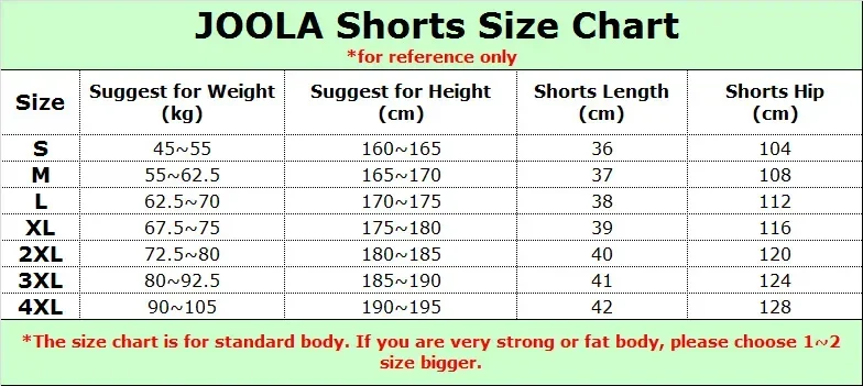 Original JOOLA 655S Table Tennis Shorts for Men / Women Ping Pong Clothes Sportswear Training Shorts Breathable Shorts