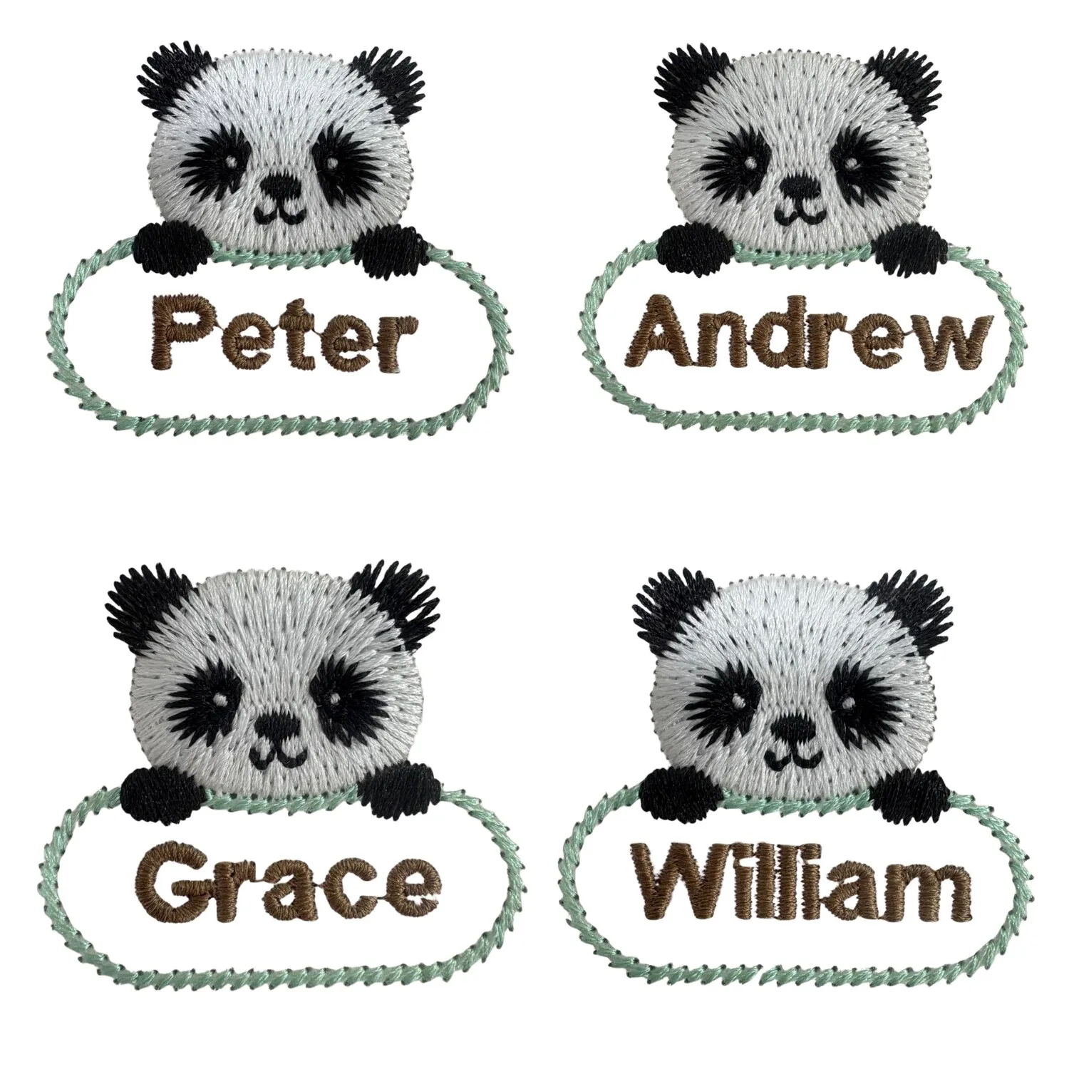 

10pcs Custom Embroidered Name Patch For Children's School Uniforms