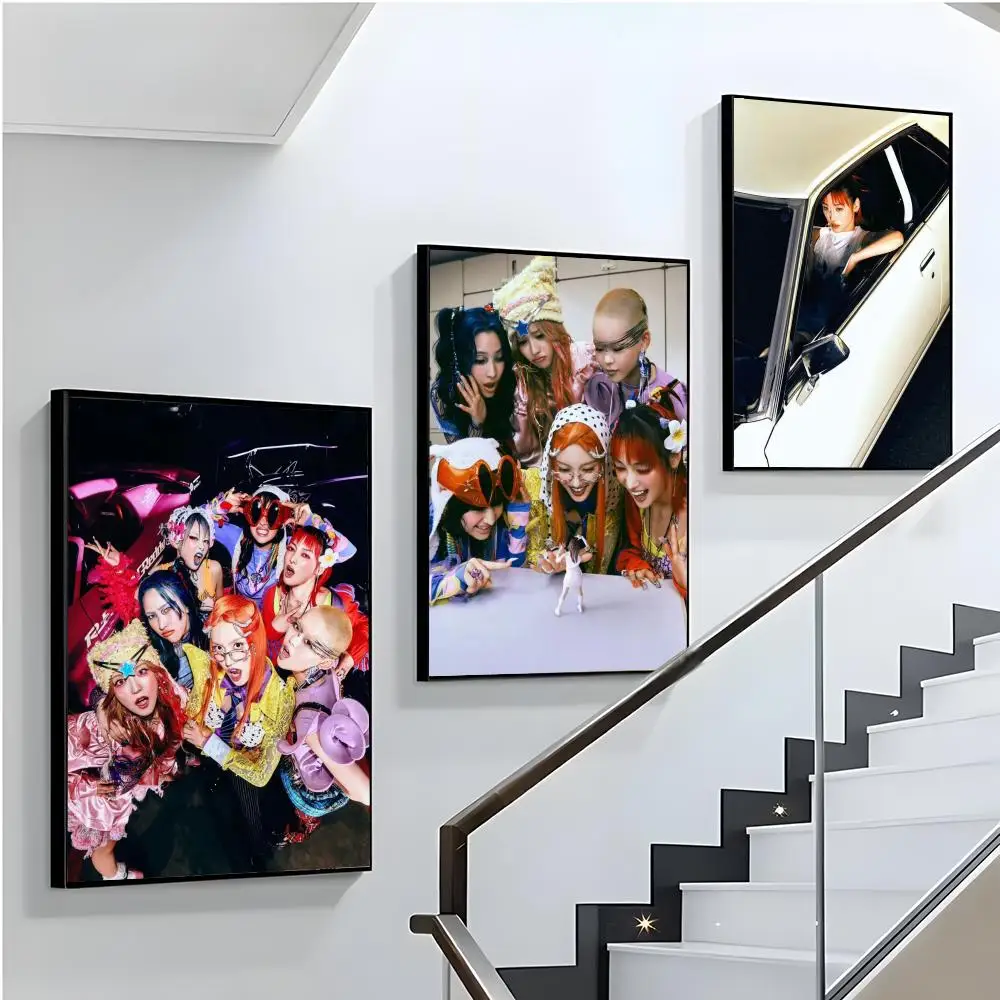 الهيب هوب فتاة باردة X-XG المشارك HD الفن جدارية الجدار ملصق مقاوم للماء خمر طباعة ديكور للمنزل الديكور DIY بها بنفسك دائم #3