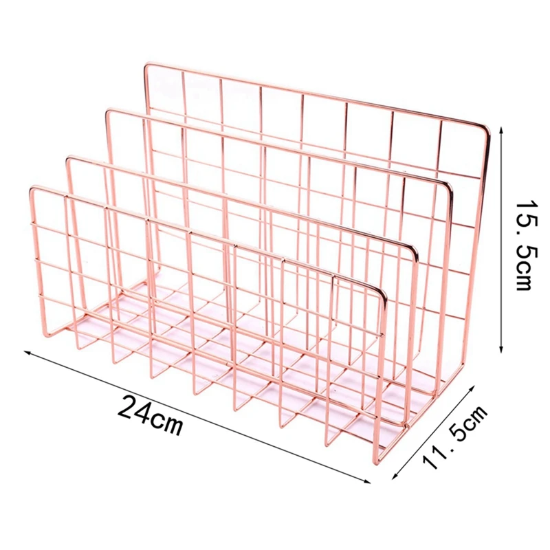 3X настольный органайзер для почты, сортировщик почты из металлической проволоки с 3 отделениями, органайзер для писем для писем, книг, открыток и многого другого