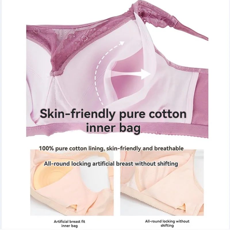 Podprsenka po mastektomii pro ženy s kapsami na protézu Silikonová prsní protéza po mastektomii 2219 - náhled 4