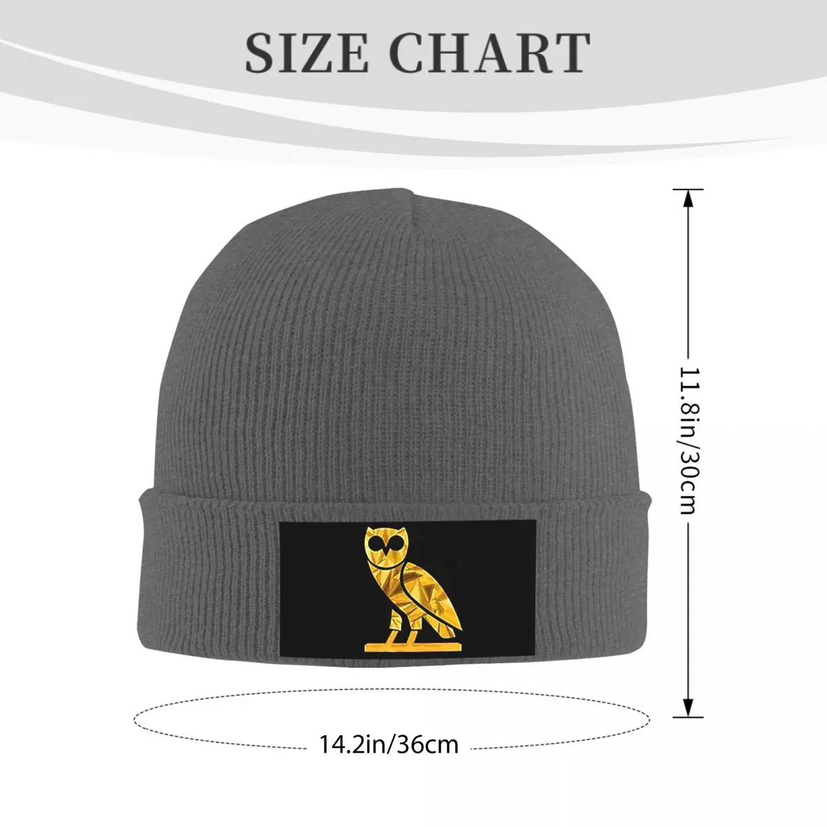 OVO October's Very Own Drake's Owl Warm Knitted Cap Fashion Bonnet Hat Autumn Winter Outdoor Beanies Hats for Men Women Adult