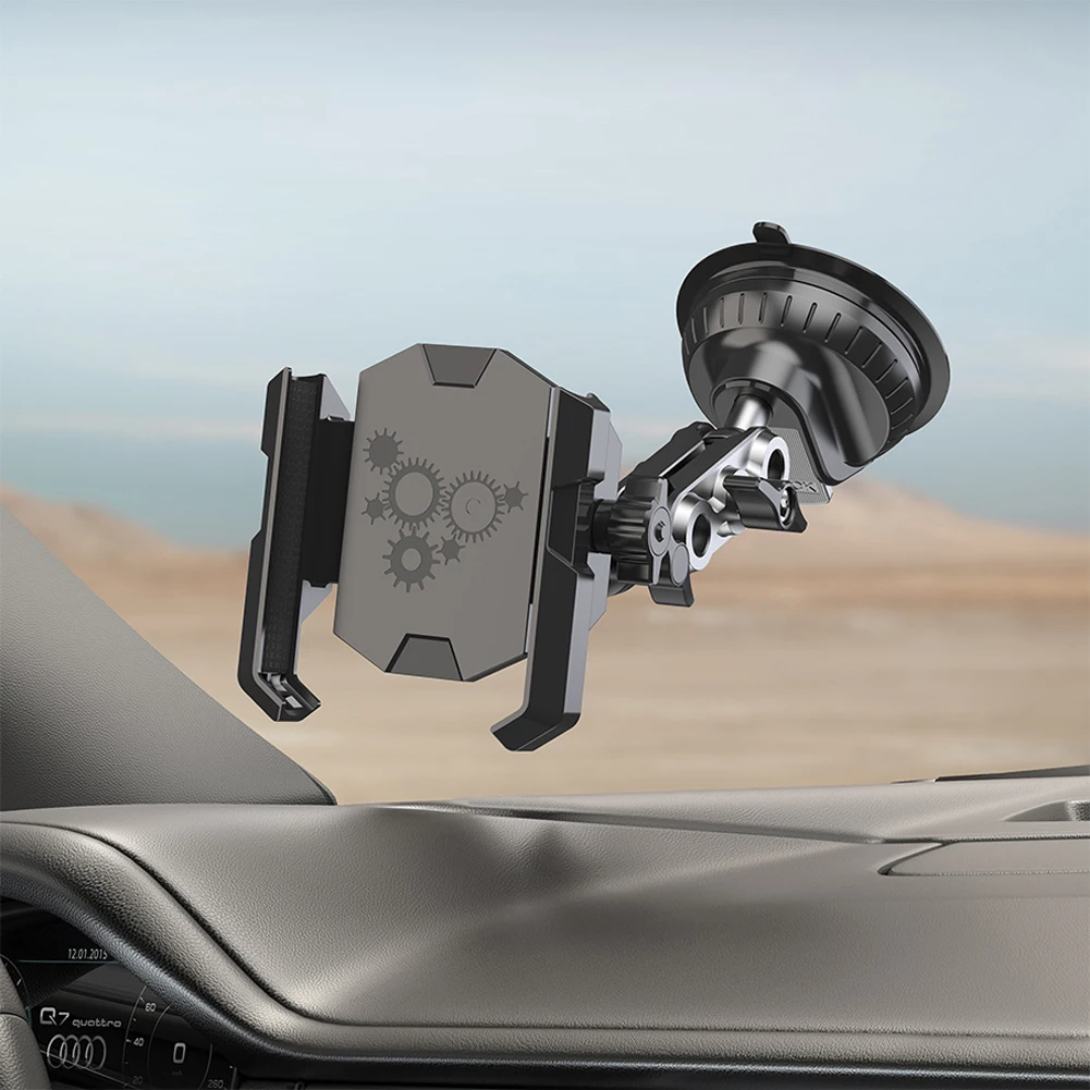 Handyhalterung 360° °   Rotation Autotelefonhalterung Starke Saugkraft Handyhalter Einstellbar für Armaturenbrett-Windschutzscheibenentlüftung