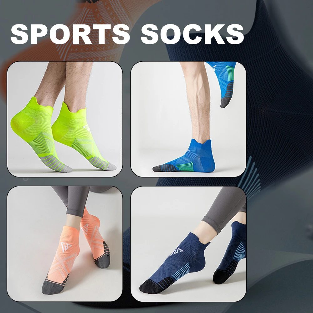 Sports Socks Breathable Running Fitness Compression Socks Professional Marathon Quick Dry Socks Elastic Footwear For Men Women