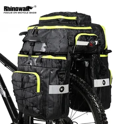 RHINOWALK Mountain Road Bicycle Bike 3 in 1 Trunk Bags Cycling Double Side Rear Rack Tail Seat Pannier Pack Luggage Carrier