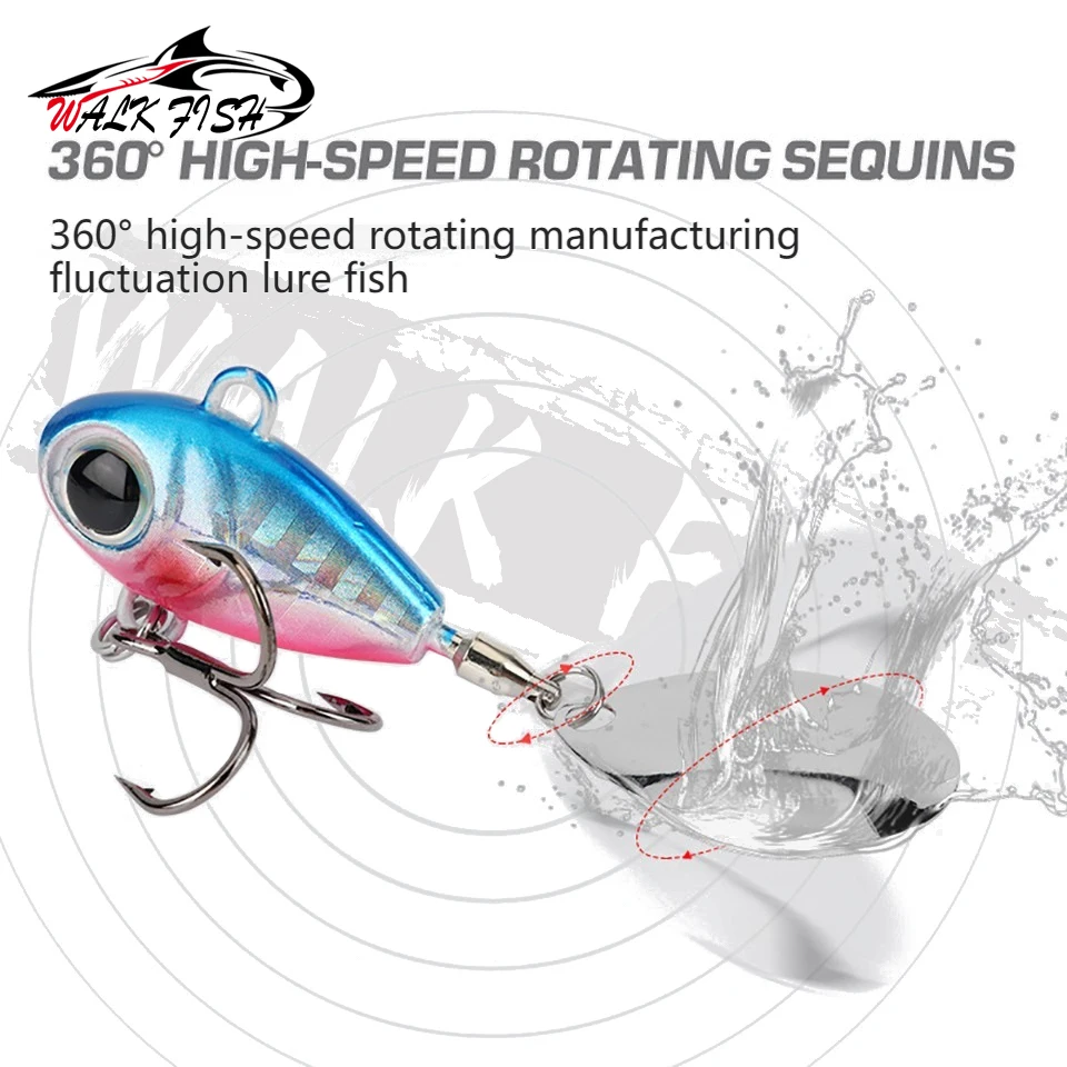 Cuchara giratoria con vibración WALK FISH – para pesca deportiva - imagen 2