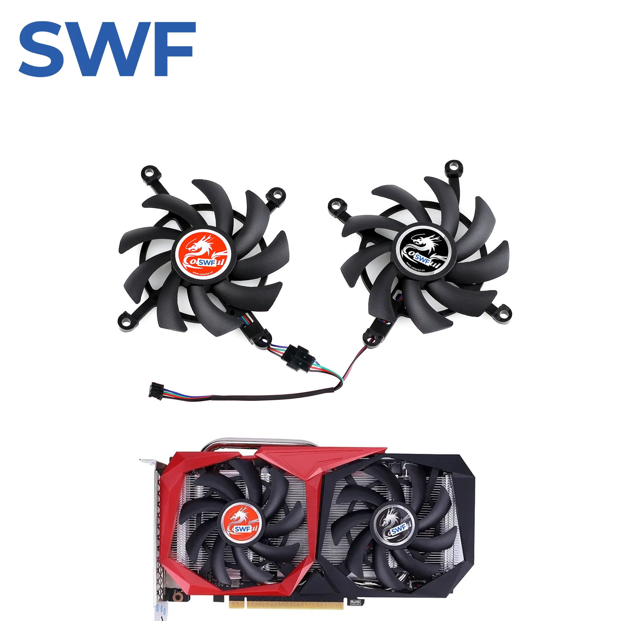 85MM Cooling Fan For COLORFUL GeForce GTX 1660Ti 1650 1660 SUPER RTX 2060 2060 SUPER Battle Ax Graphics Card Cooler Fan