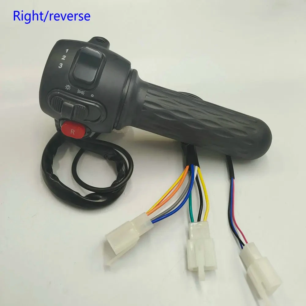 Electric Vehicle ThrottleCombination Switch,Small Turtle King GRIPS,Integrated LIGHT/GEARS Button FOR Scooter Drum/Disc Brake