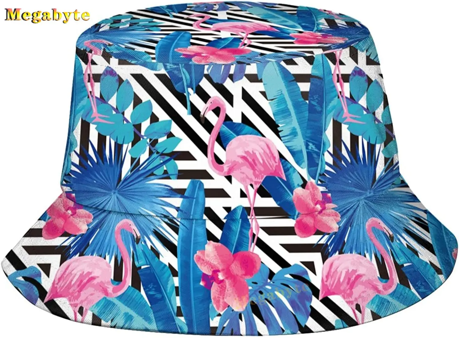 Hawaiian Palm Tree Colorful Print Bucket Hat Fisherman Fishing Sun Cap for Adult Women Men Girl Boy Unisex Beach Sun Hat