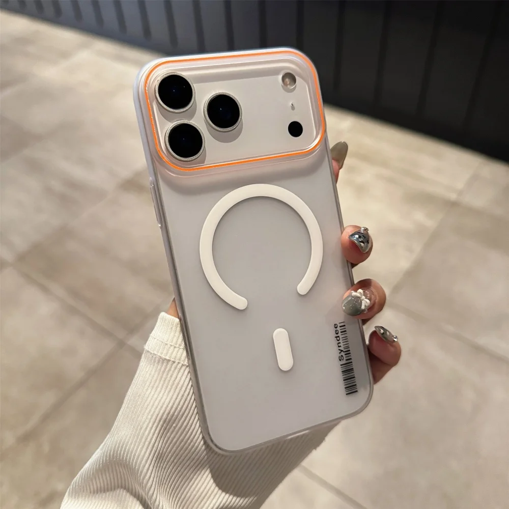 Mode INS Candy Farbe Transluzente Frosted Magnetische Lade Fall Für IPhone 17Pro Max Air 16 15 14 13 12 11 plus Anti-Drop Abdeckung