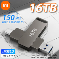 Xiaomi USB 3.2 16TB Flash Drives High Speed Transfer Metal Pendrive Memory Card Pendrive Flash Disk Memoria Waterproof Stick